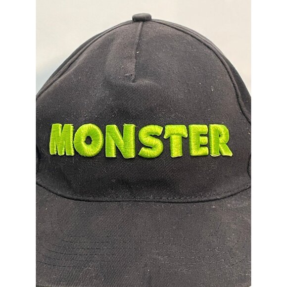 Disney Parks Monsters Inc hat cap youth 6 1/2" one size snap back black - Picture 2 of 10